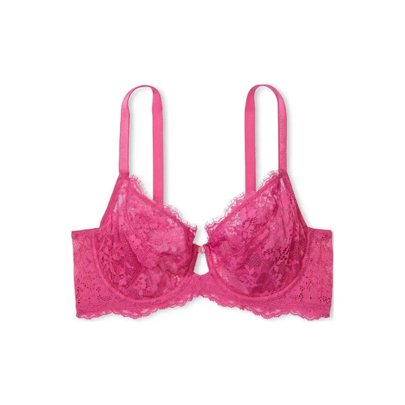 Victoria's Secret DREAM ANGELS The Fabulous By Lace Full-Cup Bra / LR Bra Women's Rose Red-0
