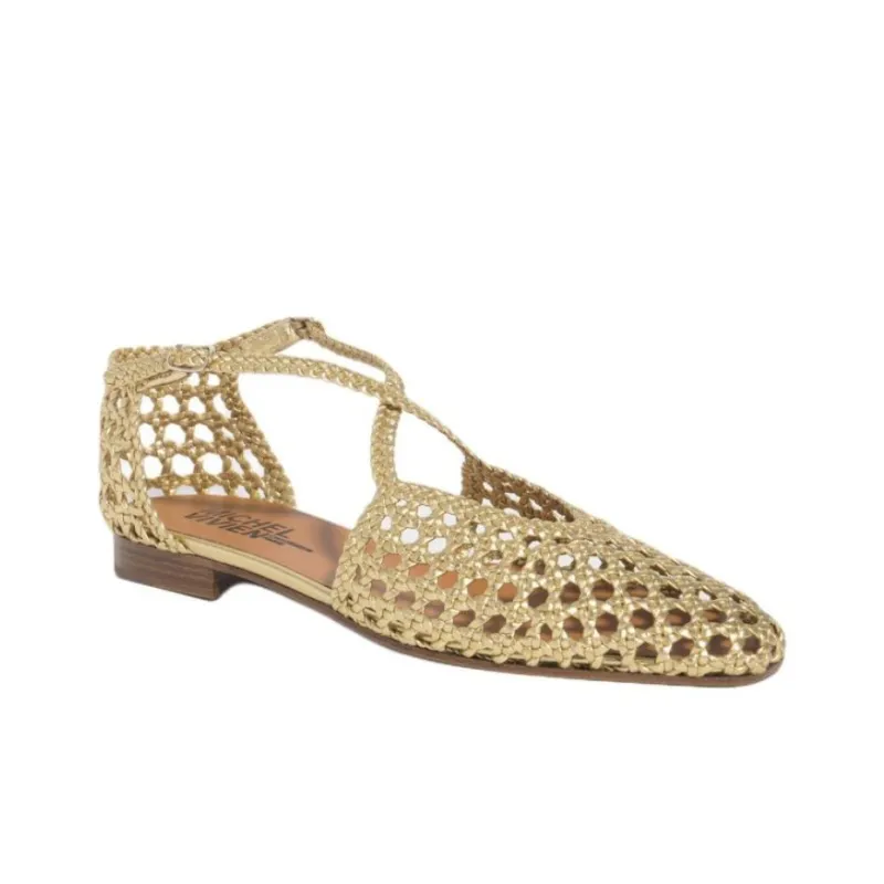 MICHEL VIVIEN Milo Casual Single Shoes Women's Gold-3
