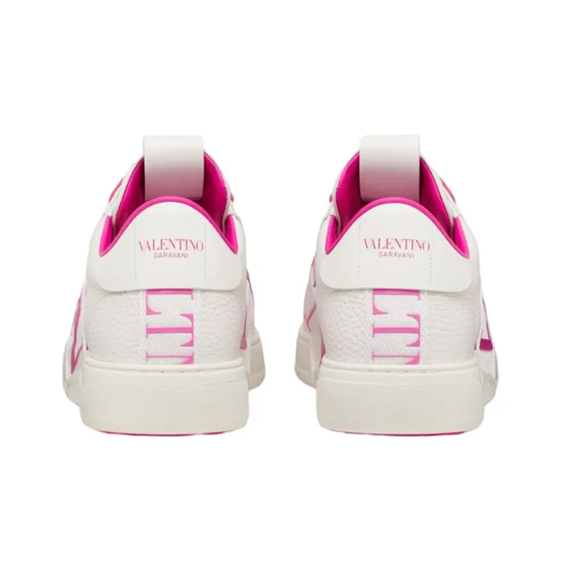 Valentino VL7N Low Top Stylish Skateboarding Shoes Men's White Pink-4