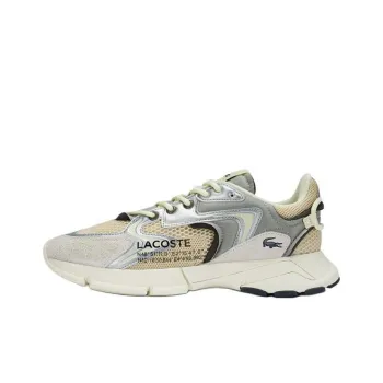 LACOSTE Low Top Casual Shoes Men's Light Yellow