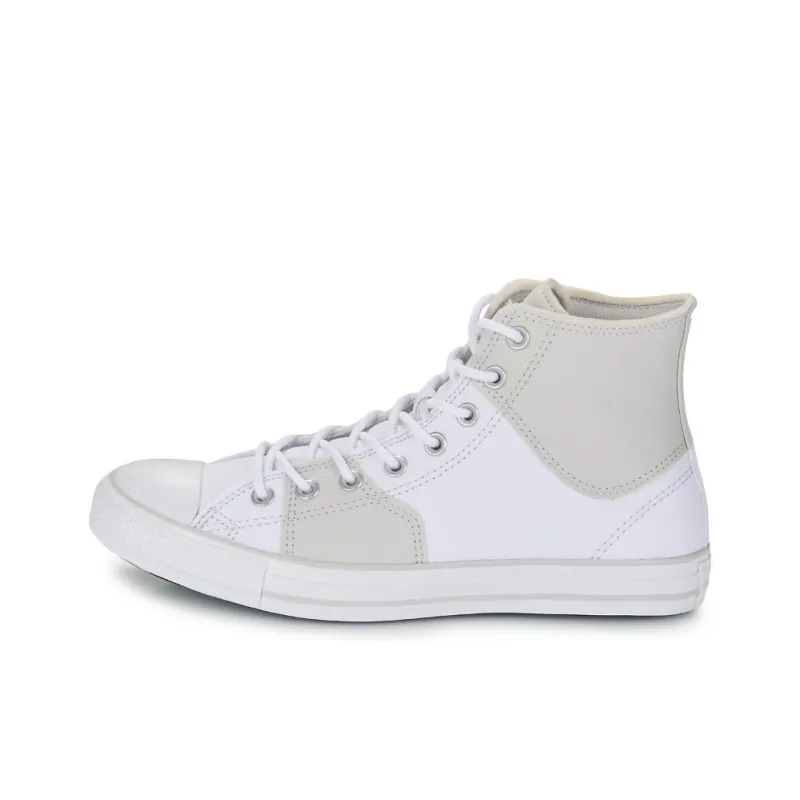Converse Chuck Taylor All Star Anti Slip Wear Resistant High Top Canvas Shoes Men's White Gray-0