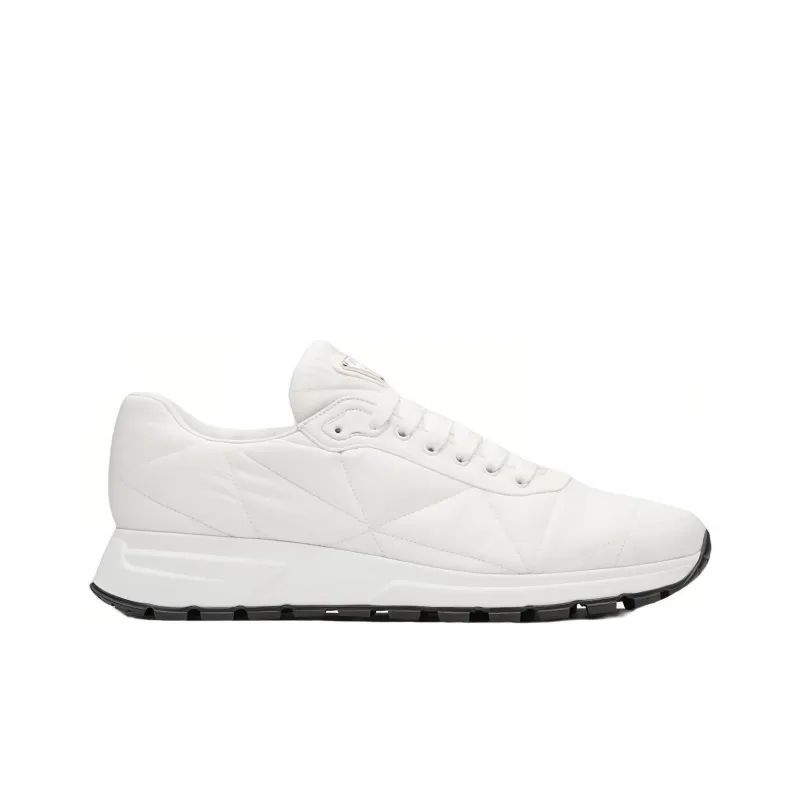 PRADA Quilted Nylon Sneakers White-1