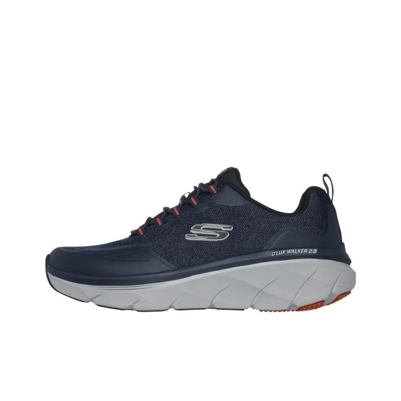 Skechers D'Lux Walker 2.0 Anti Slip Wear Resistant Low Top Running Shoes Men's Marine Blue-0