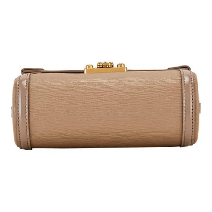 Hush Puppies Cow Leather Shoulder Bag Crossbody Bag Small Square Bag Women's Black/Green/Apricot-13
