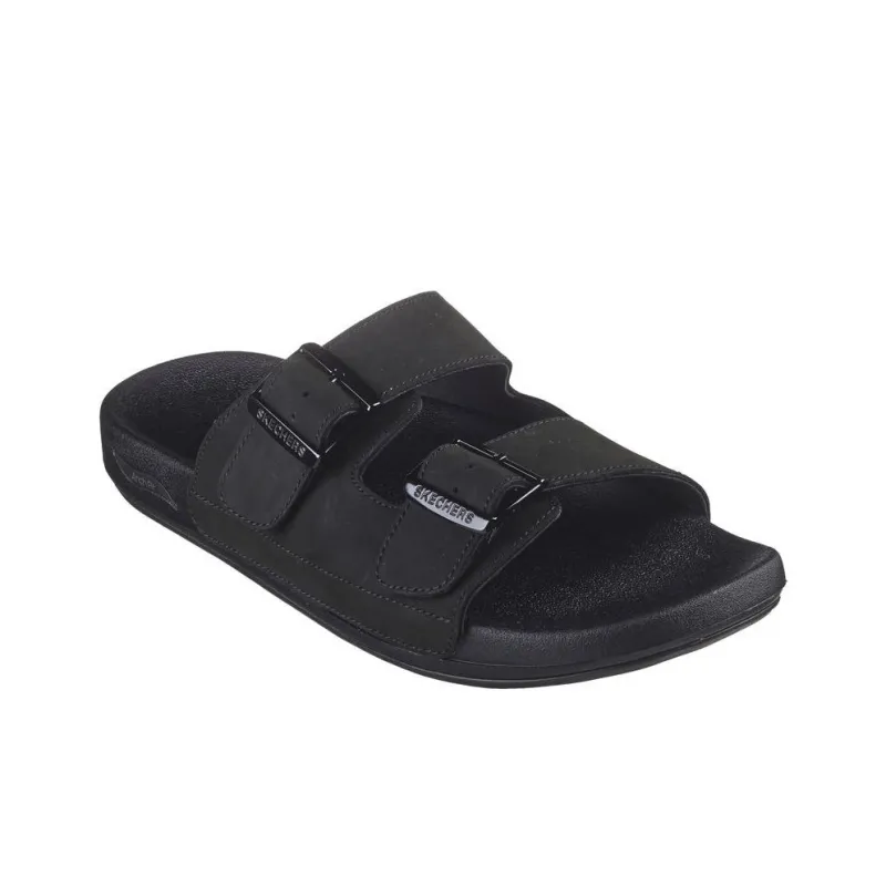 Skechers Arch Fit Slip Resistant Abrasion Resistant Slide Slippers Men's Black-2