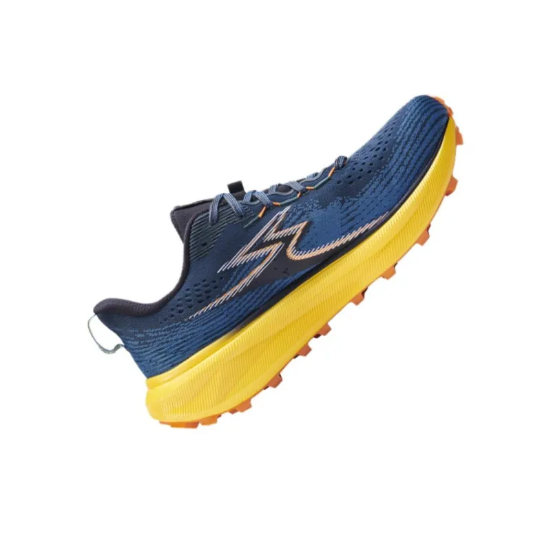 361° Anti-Slip Wear-Resistant Low-Top Trail Running Running Shoes Men's Orange Blue-4