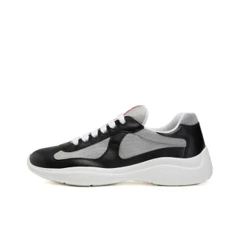 PRADA America's Cup Lightweight Low Top Casual Shoes Men's Black White