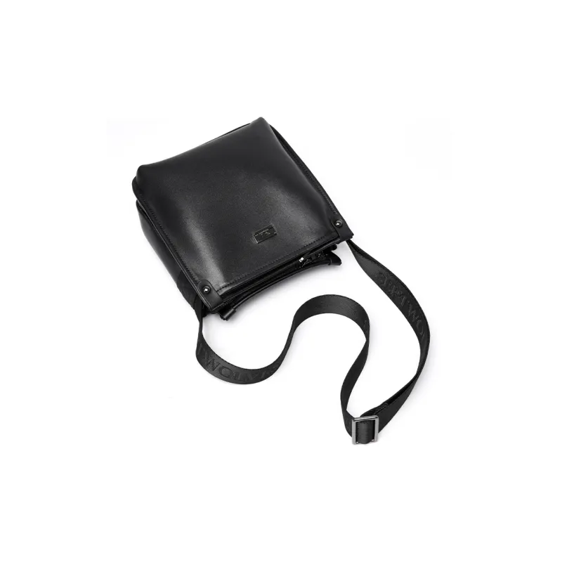 SEPTWOLVES Cow Leather Crossbody Bag Messenger Bag QPL Regular Men's Black-2