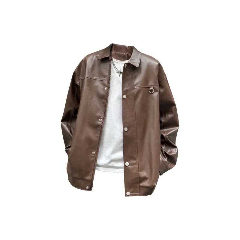 JUNGLE PANDA Leather Jacket Unisex-4
