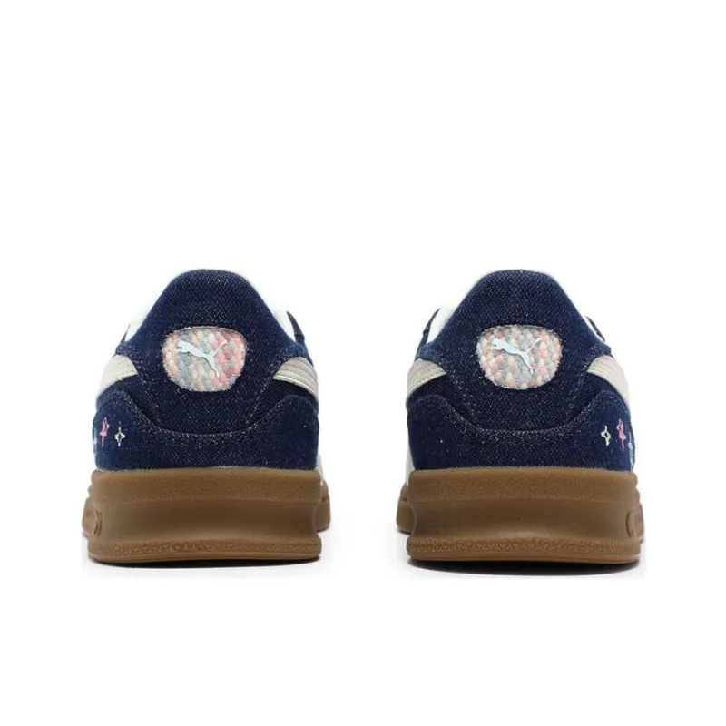 PUMA Anti Slip Wear Resistant Low Top Skateboard Shoes Unisex Navy Blue-3