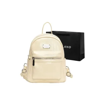 PINK·LAND PU Backpack Regular Women's White/Silver/Black