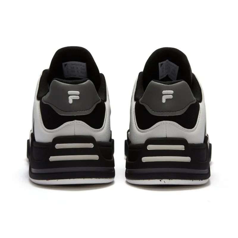 FILA FUSION 50 50 Slip Resistant Quick Drying Impact Resistant Low Top Skateboard Shoes Men's White Black-2