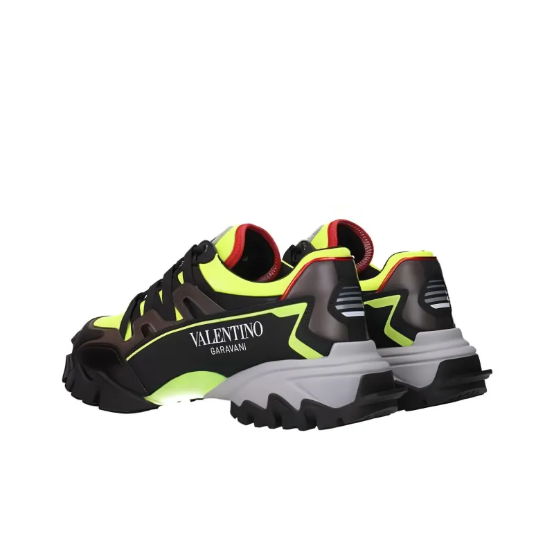 Valentino GARAVANI Low Top Casual Shoes Men's Neon Yellow-3