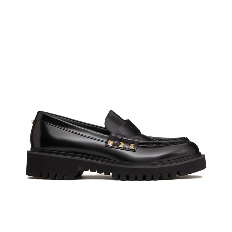 Valentino Garavani Rockstud Slip On Loafers Women's-1