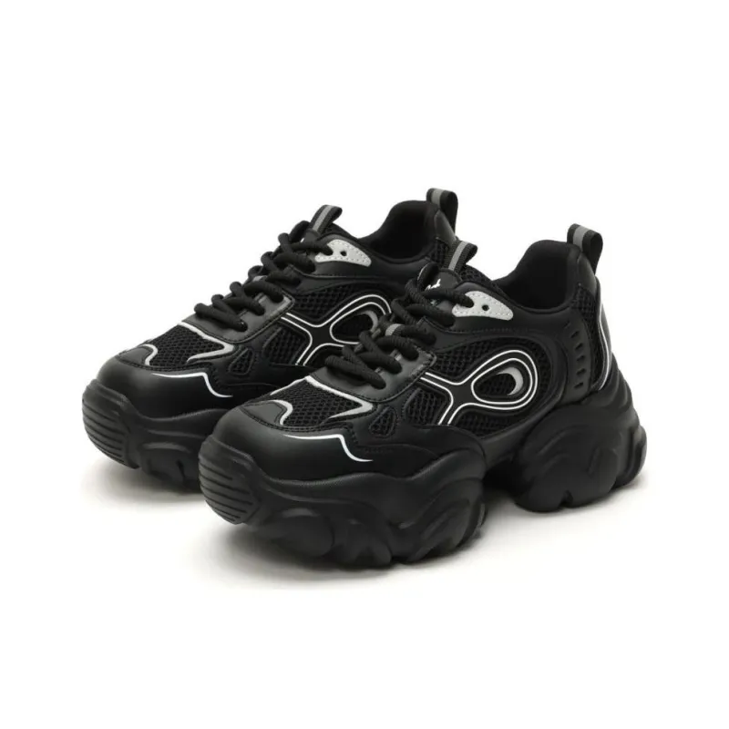 DAPHNE Cushioning, Slip Resistant, And Abrasion Resistant Low Top Chunky Sneakers Women's-21