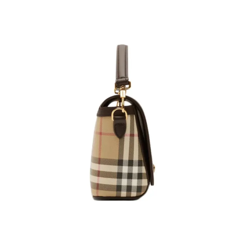 Burberry Polyurethane Shoulder Bag Crossbody Bag Handbag Women's Beige & Army Green-1