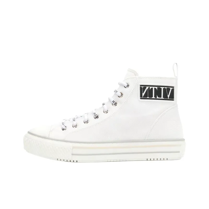 Valentino High Top Stylish Skateboarding Shoes Women's White-0