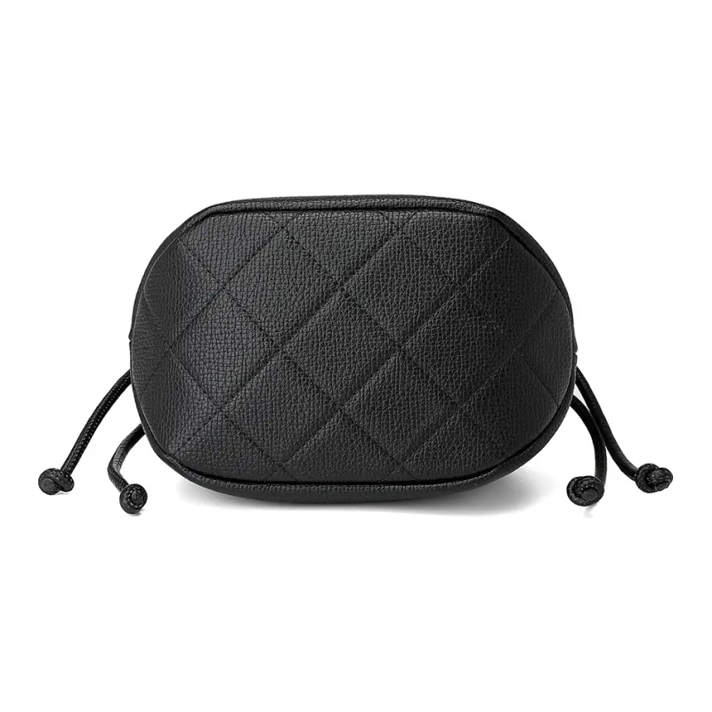 MEXICAN Polyurethane Leather Shoulder Bag Women's Midnight Black/Space Silver/Coconut Milk White-4