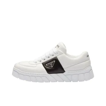 PRADA Low Top Sports Casual Shoes Men's White