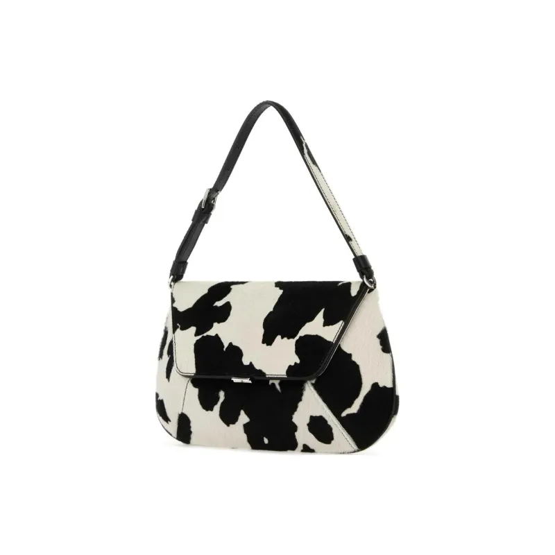 AMINA MUADDI Cow Printed Shoulder Bag-1