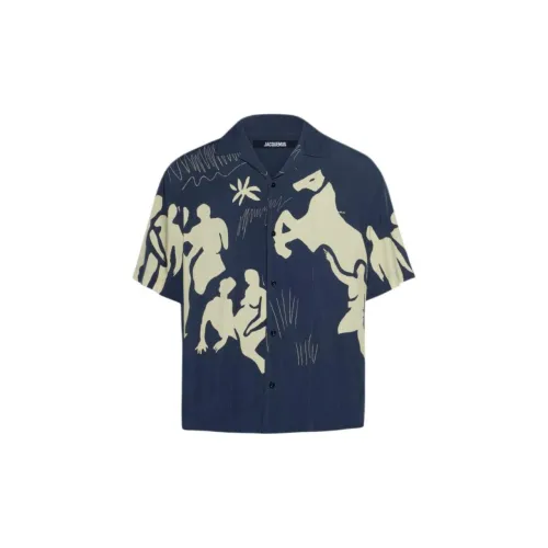 Jacquemus Shirts Men Navy/Marine Blue