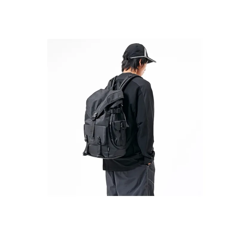 MYEDITION Backpack Abrasion Resistant Water Repellent Oxford Shoes Black Unisex-7