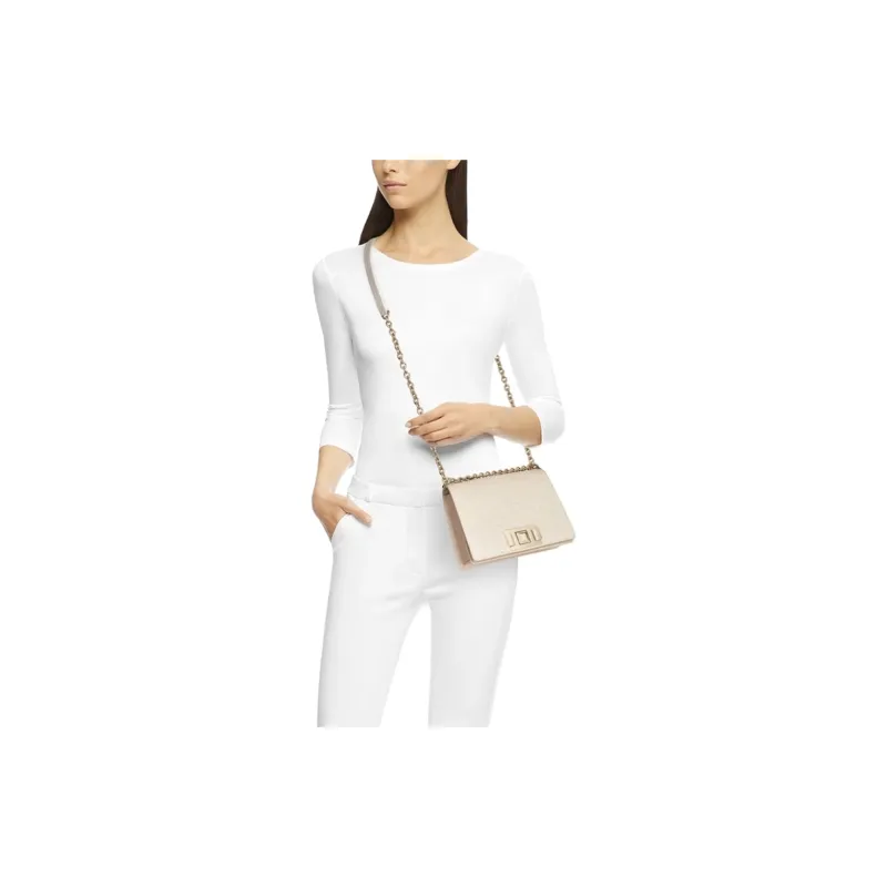 Furla Mimi Collection Lambskin Shoulder Bag Crossbody Bag Mini Women's Ecru-3