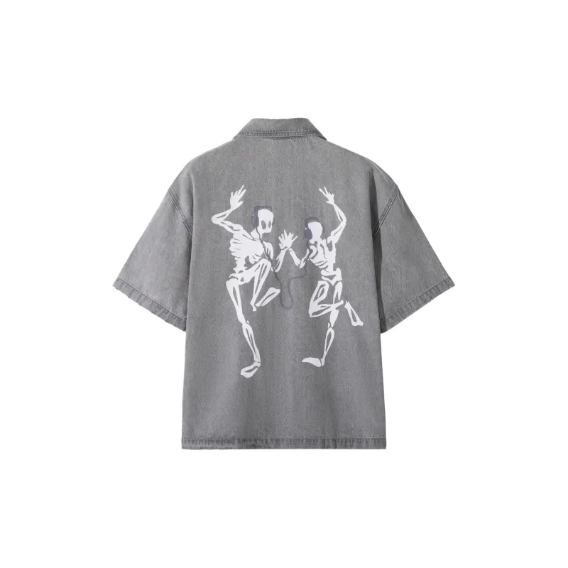 SANBAI STUDIO Shirt Unisex Washed Gray-2