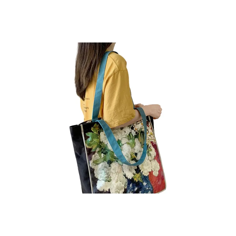 Hongna Canvas Polyester Tote Bag, Shopping Bag, Handbag, Shoulder Bag Women's-7