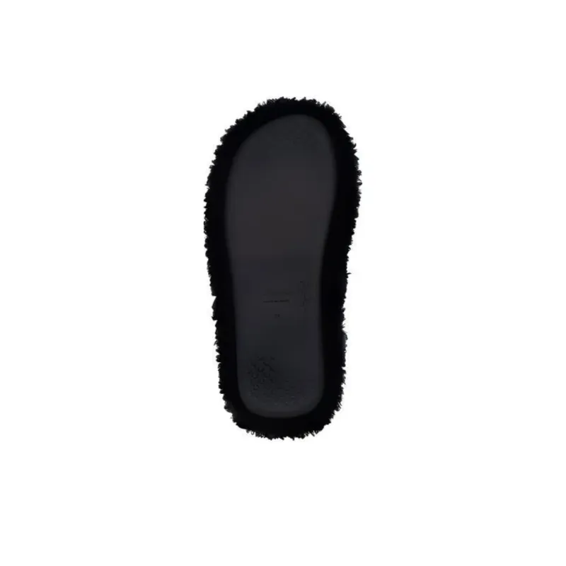 Balenciaga Furry Slides 'Black'-3