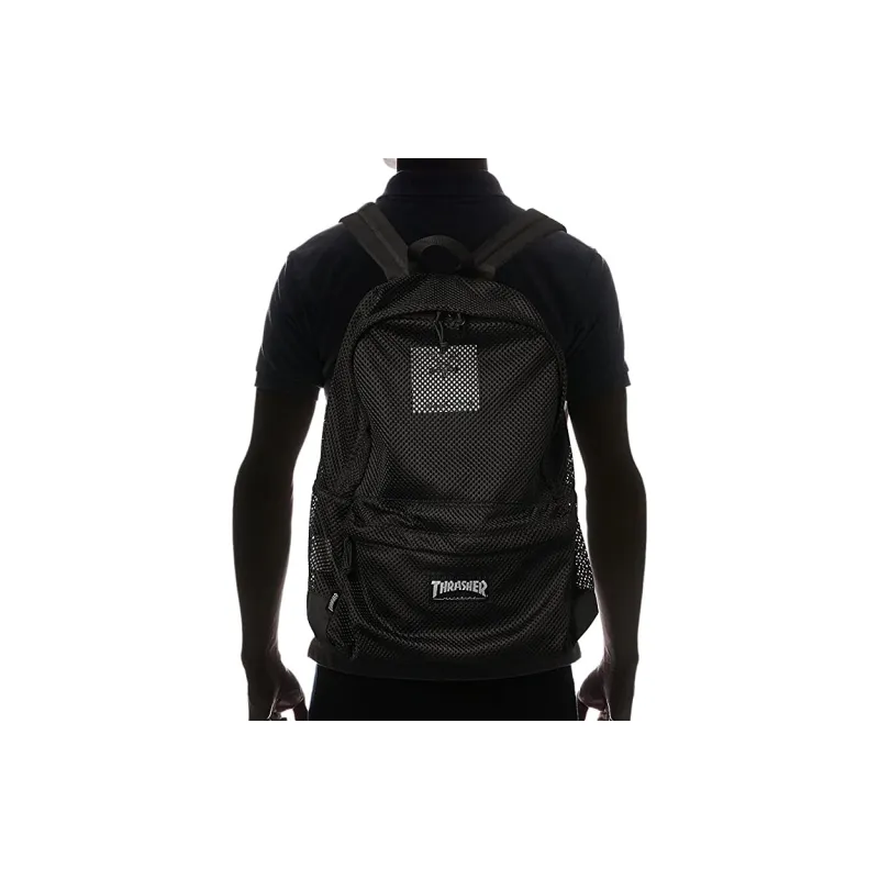 Thrasher Polyester Backpack Regular Unisex Black-2