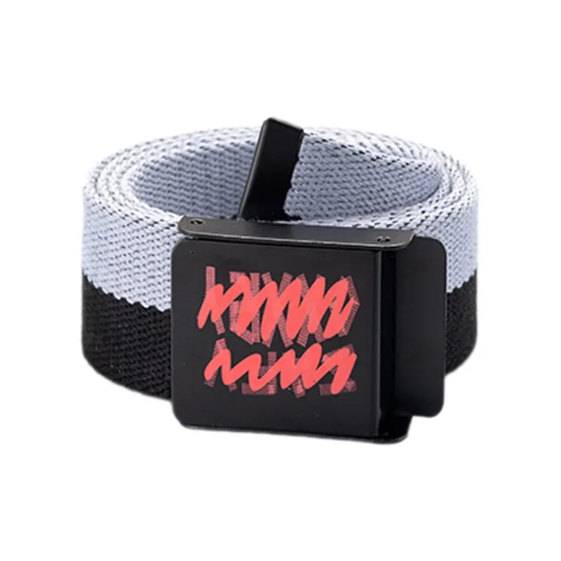 Mulinsen Two Tone Canvas Original Design Woven Unconventional Jeans With Instagram Trendy Style Belt Unisex-2