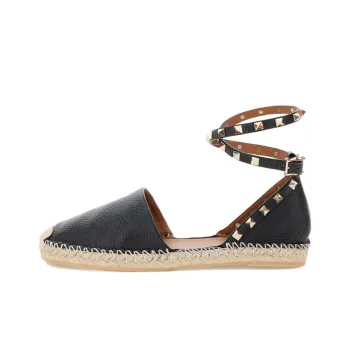 Valentino Rockstud Espadrilles Women's Black
