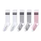 White 2-Gray 2-Pink 1[5 Pack]