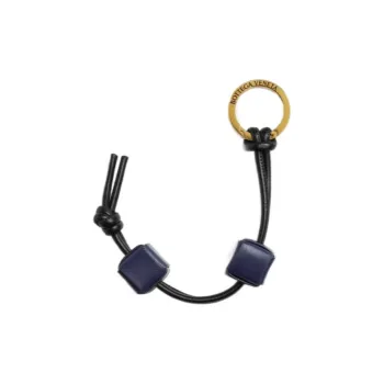 Bottega Veneta Calfskin Keychains Women's Black