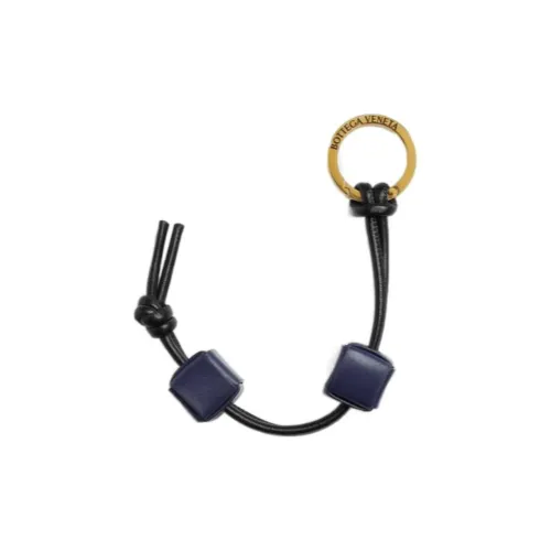 Bottega Veneta Calfskin Keychains Women's Black