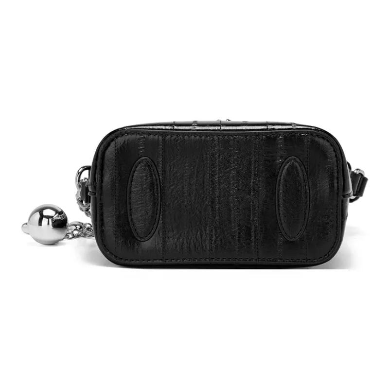 MEXICAN PU Bucket Bag, Crossbody Bag, Shoulder Bag, Shoulder Bag Regular Women's Black/Silver/Ecru-3