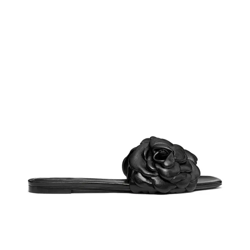 Valentino Atelier Slide Slippers Women's Black-1
