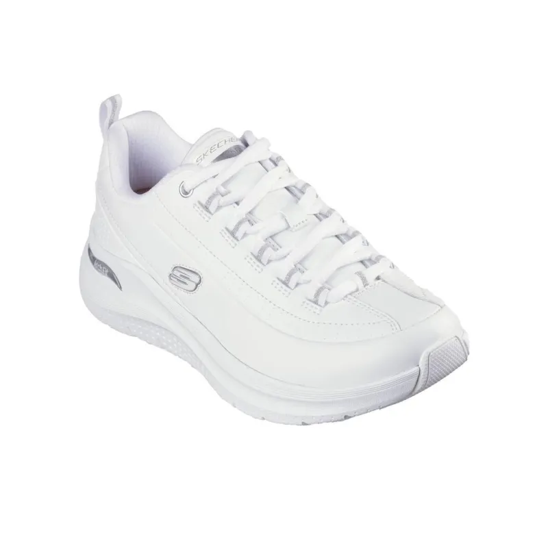 Skechers ARCH FIT 2.0 Anti Slip Wear Resistant Low Top Casual Shoes Women's White Silver-2