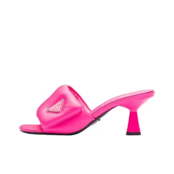 PRADA Slide Slippers 6.5cm Women's Pink