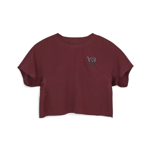 Y-3 T-Shirts Women's Burgundy