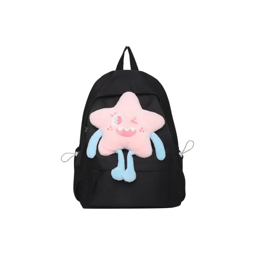 BAODIDAISHU Nylon Backpack Laptop Bag Backpack Regular Women's Black/Pink/Burgundy/Yellow