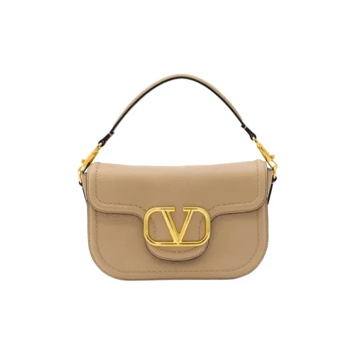 Valentino Leather Portable Crossbody Bag, Shoulder Bag Women's Cappuccino