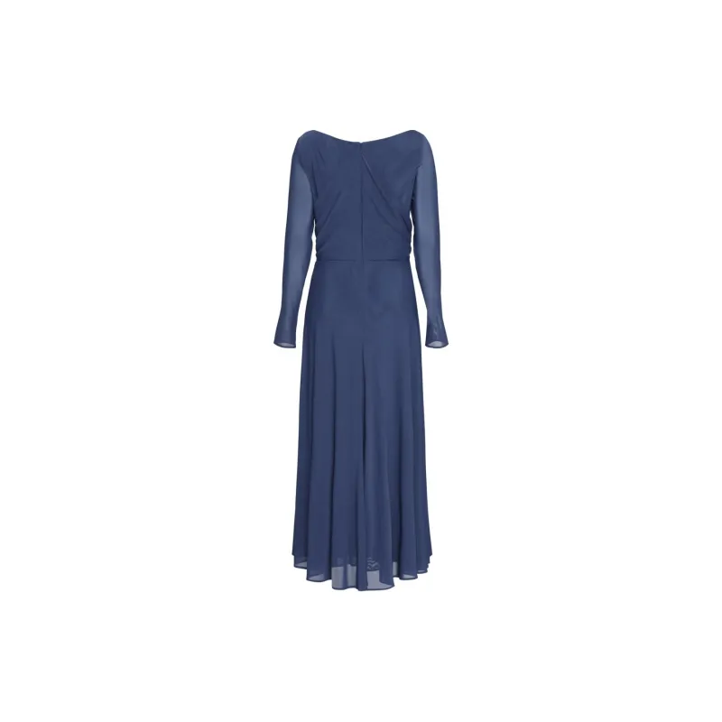 Talbot Runhof Ruched Long sleeve Gown-1