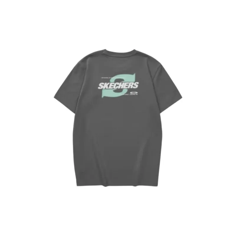 Skechers SS24 T Shirt Unisex Lime Gray-1