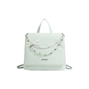 OTA PU One Shoulder Backpack Crossbody Bag Backpack Women's Lake Green/Lake Blue