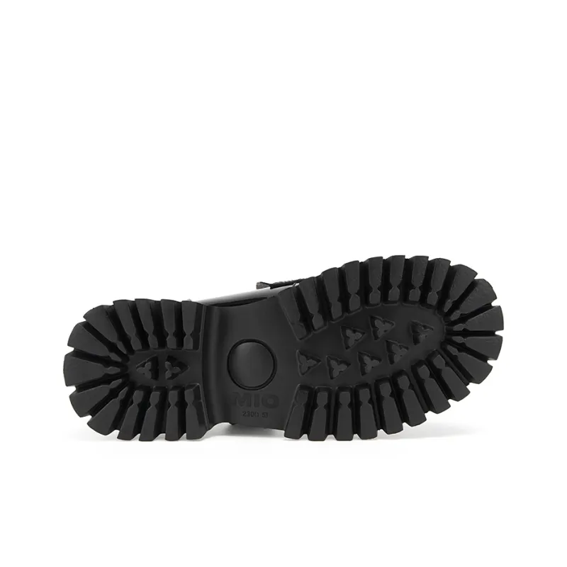 MIO Loafers Women's Black/Silver Color | Black-11