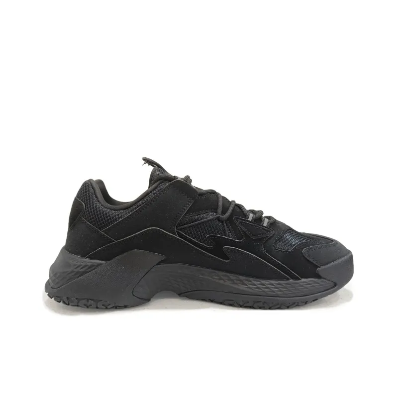 PEAK Magic Bullets Two Fats Anti Slip And Wear Resistant Height Increasing Low Top Casual Shoes Men's All Black-2