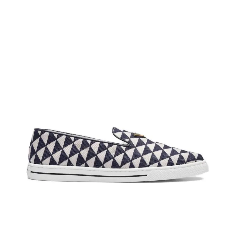 PRADA Symbole Triangle-logo Loafers-1
