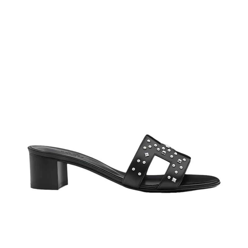 HERMES Oasis Odor-Resistant Slide Slippers Women's Black-1